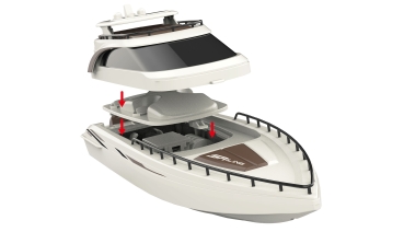 26100 RISING-SUN Cruise-Yacht 38cm RTR